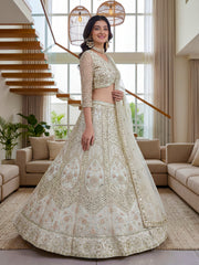 Ivory Gold Designer Lehenga