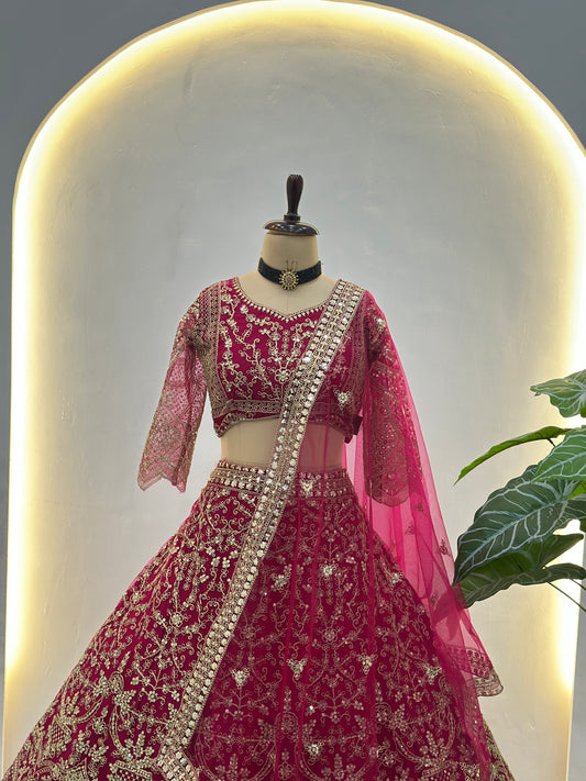 Royal Rani Pink Bridal Lehenga
