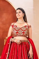 Royal Red Bridal Lehenga