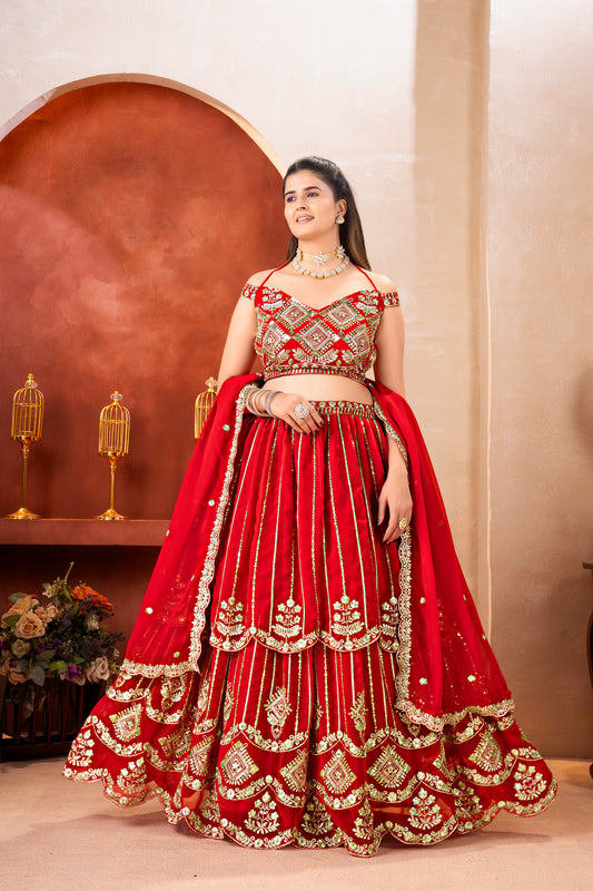 Royal Red Bridal Lehenga