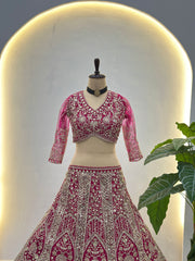 Royal Wine Designer Lehenga