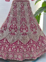 Royal Wine Designer Lehenga