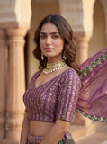 Royal Mehendi Dual-Tone Lehenga