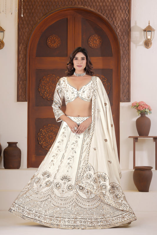 Ivory Royal Bridal Lehenga