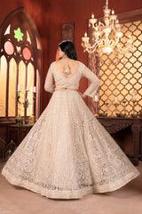 Ivory Bridal Lehenga with Heavy Heritage Embroidery