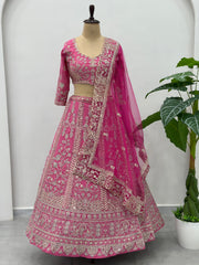 Hot Pink Royal Bridal Lehenga