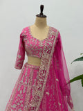 Hot Pink Royal Bridal Lehenga