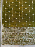 Minimal Luxe Olive Green Kurta Set with Fine Thread Work & Soft Dupatta
