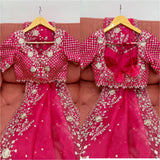Rosy Pink Radiance Saree