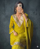 Bright Yellow Festive Wear Sharara Set – Premium Ethnic Collection