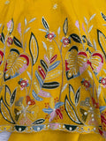 Regal Sunshine Yellow Embroidered Anarkali Ensemble