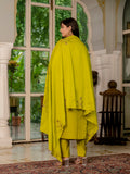 Lime Yellow Embroidered Kurta Pant Set with Dupatta