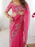 Rosy Pink Radiance Saree