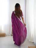 Royal Plum Elegance Saree