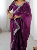 Royal Plum Elegance Saree