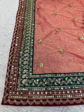Royal Crimson Net Saree