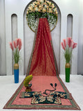 Royal Crimson Net Saree