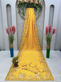 Sunshine Elegance Embroidered Saree
