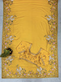 Sunshine Elegance Embroidered Saree