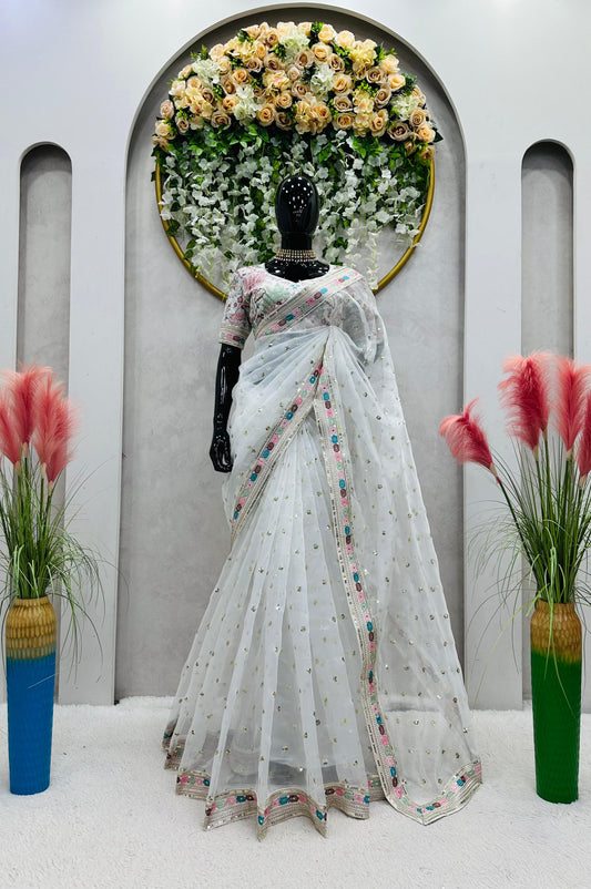 White Serenity Saree