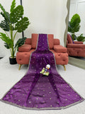 Regal Violet Elegance Saree