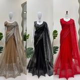 Midnight Black Elegance Saree