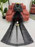 Midnight Black Elegance Saree