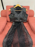 Midnight Black Elegance Saree