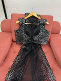 Midnight Black Elegance Saree
