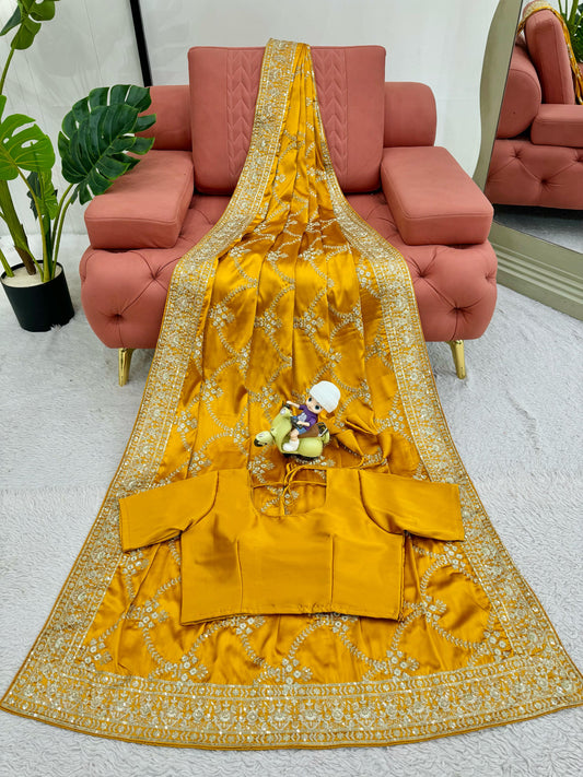 Golden Glow Elegance Saree