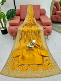Golden Glow Elegance Saree