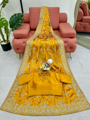 Golden Glow Elegance Saree