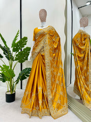 Golden Glow Elegance Saree