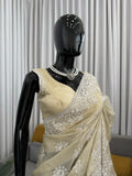 Champagne Gold Elegance Saree