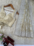Champagne Gold Elegance Saree