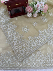 Champagne Gold Elegance Saree