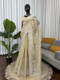 Champagne Gold Elegance Saree