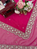 Blush Royale Pink Saree with Elegant Zari Touch