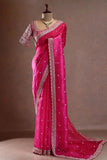 Blush Royale Pink Saree with Elegant Zari Touch