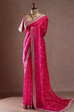 Blush Royale Pink Saree with Elegant Zari Touch