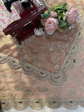 Champagne Rose Elegance Saree