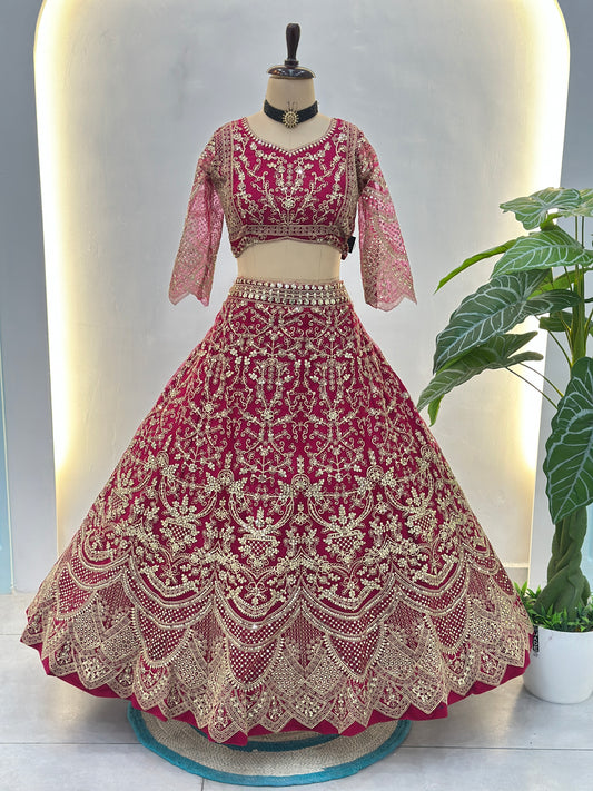 Royal Rani Pink Bridal Lehenga