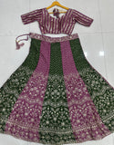Royal Mehendi Dual-Tone Lehenga