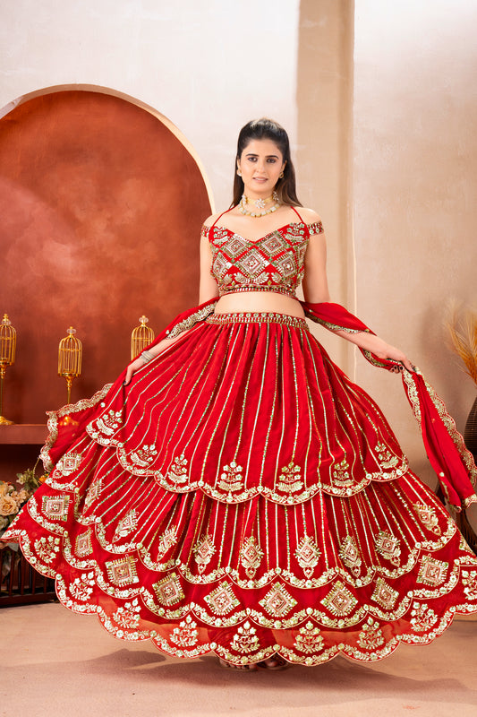 Royal Red Bridal Lehenga