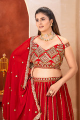Royal Red Bridal Lehenga