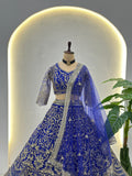 Royal Blue Bridal Lehenga