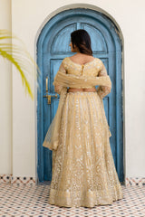 Champagne Gold Designer Lehenga