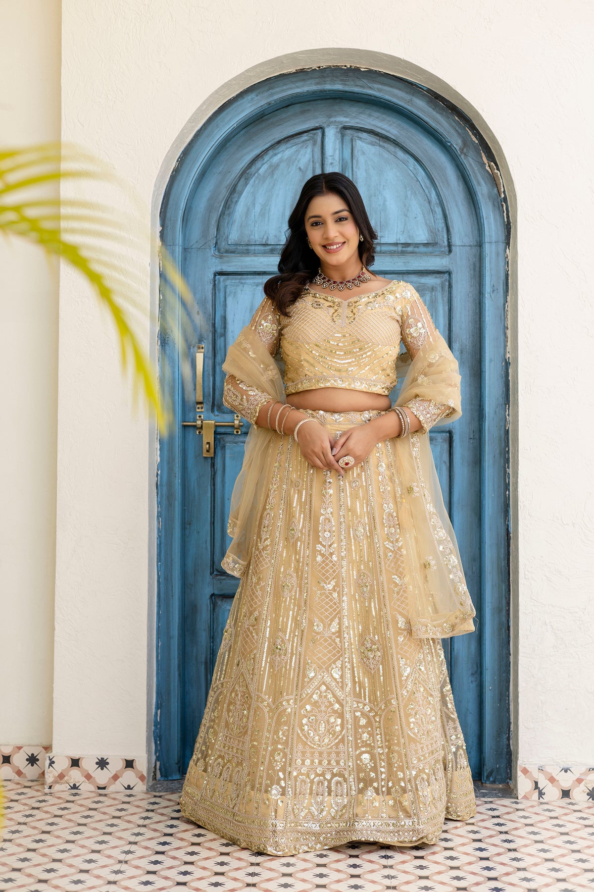 Champagne Gold Designer Lehenga