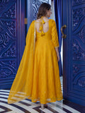 Sunshine Yellow Anarkali Suit with Sheer Dupatta & Minimal Embroidery