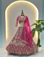 Royal Wine Designer Lehenga